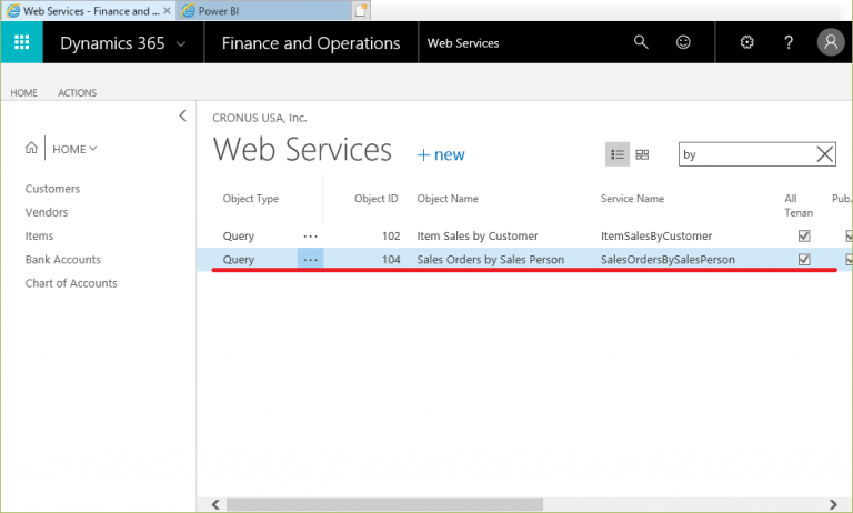 Dynamics365 for Financials の PowerBI コンテンツパック IT長のネタ帳